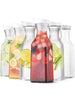 1pc Square Shaped Plastic Water Bottle With Lid, Transparent Juice Container, Anti-fall Milk & Juice Bottle, Cold-press Juice Dispenser Bottle